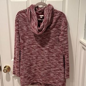 Merona sweater, red and white